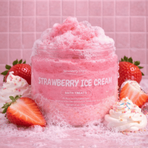 Strawberry Ice Cream (Foaming Sugar Scrub)🍓
