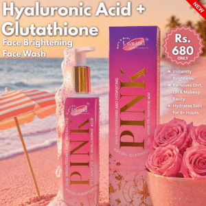 PINK Facial Cleanser for Skin Brightening and Hydration