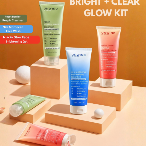 Bright + Clear Glow Kit – 3-Step Cleansing, Brightening & Hydration Routine